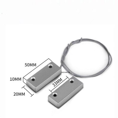 MC-52门磁开关有线铁门磁感应器防火门开关门窗报警器常开常闭型