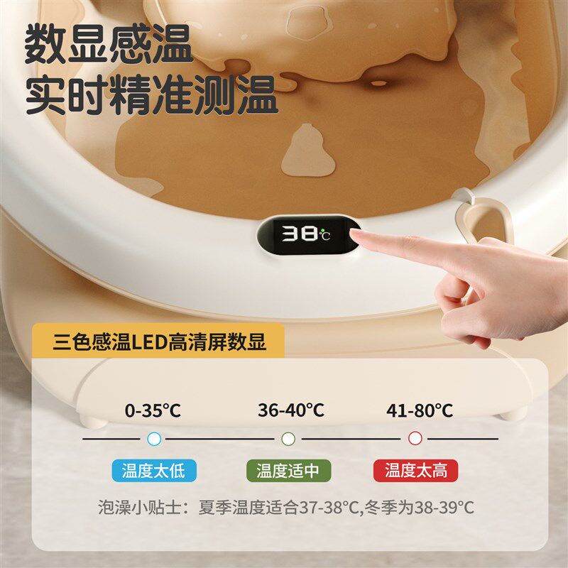 新生婴儿洗澡盆宝宝浴盆可坐躺折叠家用专用幼儿童小孩子大号用具