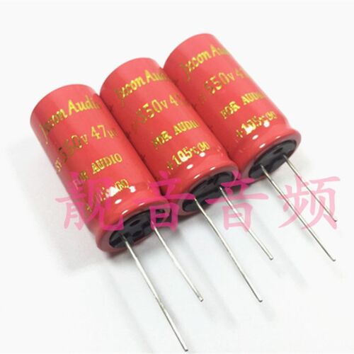550V47UF 胆机音频电源 红袍金字 电解电容 47UF550V 规格:18X31