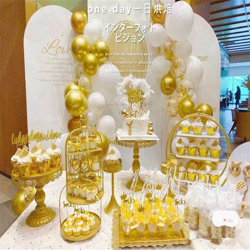 甜品台摆件展示架甜点盘冷餐茶歇摆台蛋糕架子下午茶点心架托盘糕