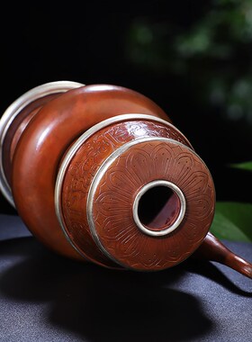 贲巴壶纯铜尼泊尔工艺雕花文巴壶密宗佛前供奉摆件水壶净水瓶大小