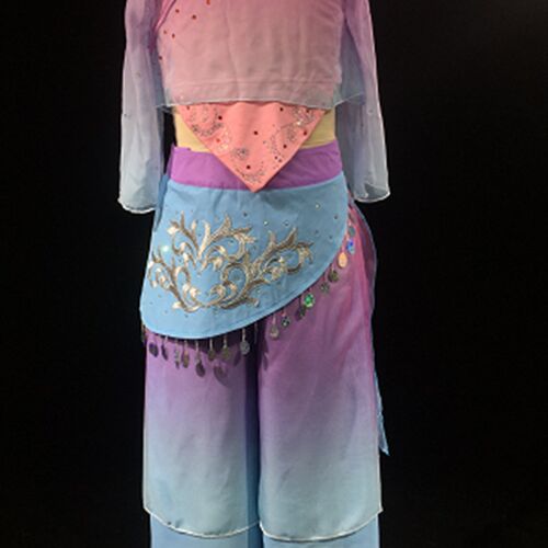 成人女子舞蹈演出服装定制儿童画茶闲情抒中国古典舞表演定制改版