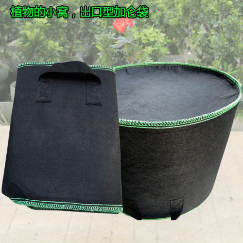 加厚无纺布美植袋植树袋 黑色种植袋 育苗袋出口加仑袋家庭种植盆
