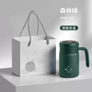 智能保温杯女士316不锈钢茶水分离办公带手柄水杯子情侣男士礼物