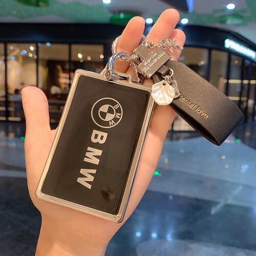 适用宝马卡片钥匙套22款X5L新5系535le新7系卡套X5X6X7壳扣包男女