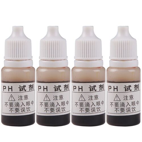 ph试剂净水器水质检测家用自来水水族鱼缸酸碱度ph值测试液4瓶装