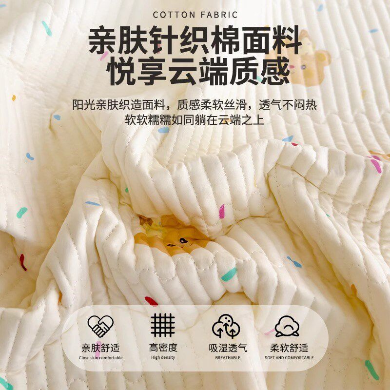 夏季a类双层纱榻榻米床盖单件2025新款四季通用夹棉厚三件式床组3