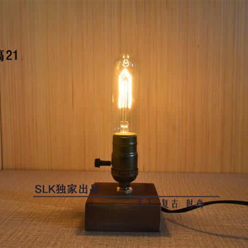 美式乡村loft台灯工业台灯笔筒水管灯LED台灯水管台灯爱迪生台灯