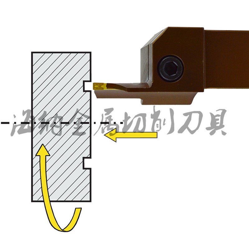 双头端面切槽车刀杆FGHH525L-25/30/35/48/60/75数控端面槽车刀杆