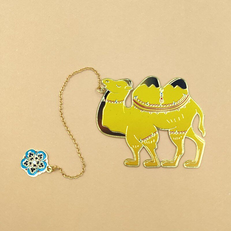 敦煌新款金属阅读书签莫高窟壁画古风不锈钢旅游纪念品创意礼品