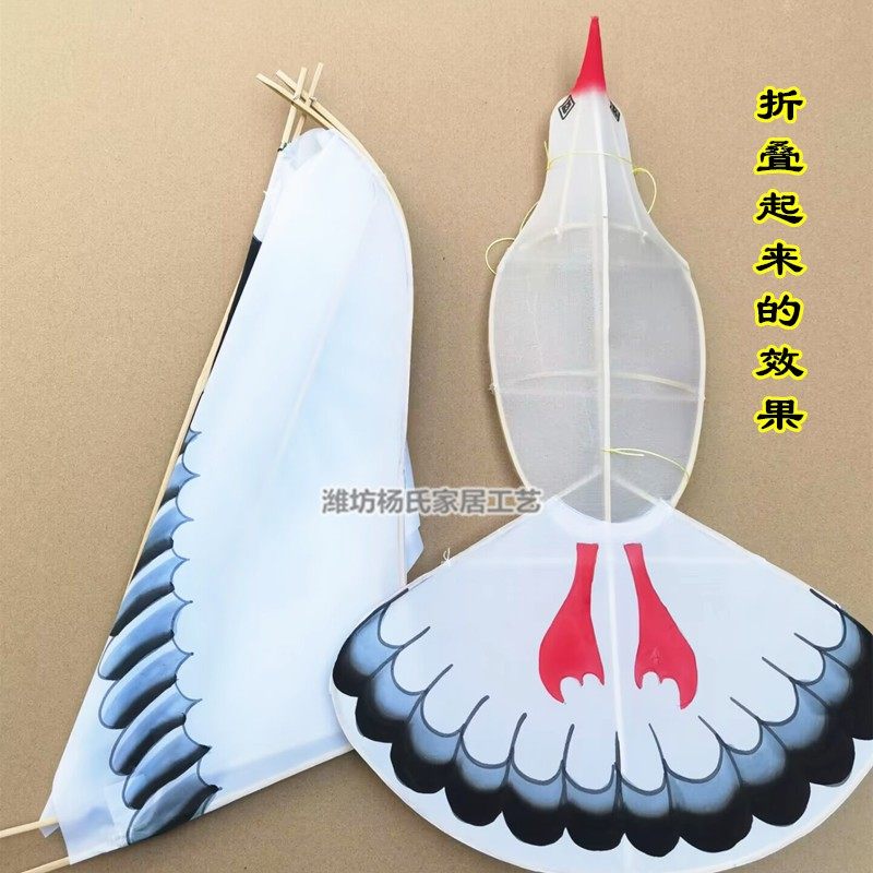潍坊海鸟海鸥造型风筝商场装饰拍摄道具教学展览手工传统竹骨架