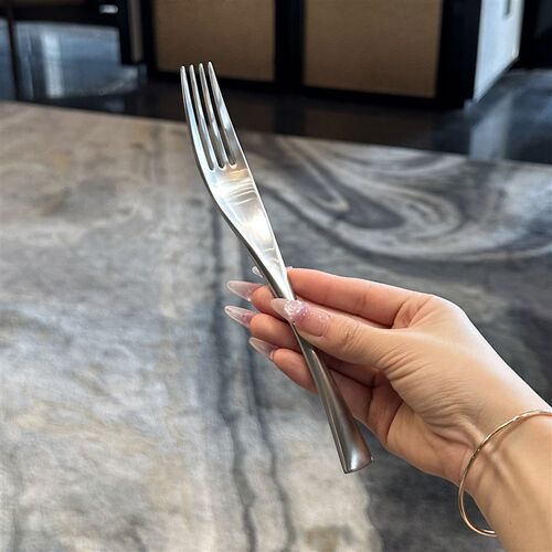 高级质感!出口1810不锈钢叉子水果沙拉餐叉长柄吃牛排酒店主餐叉