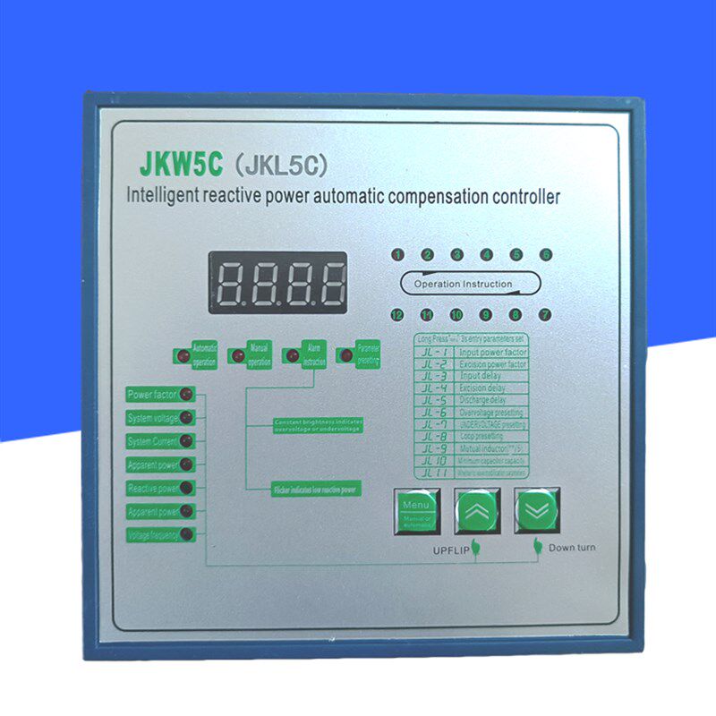 JKW5C JKL5C-12无功功率自动补偿控制器英文面板出口型补偿控制器