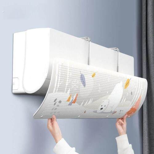 空调遮风板防直吹挡风罩通用壁挂式月子出风口冷气防风导风挡板帘