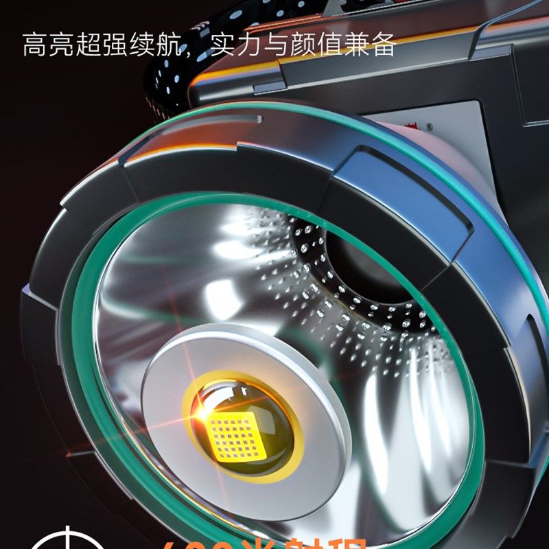 钓鱼灯头灯强光充电超亮远射户外矿灯LED头戴式超长续航夜钓超轻