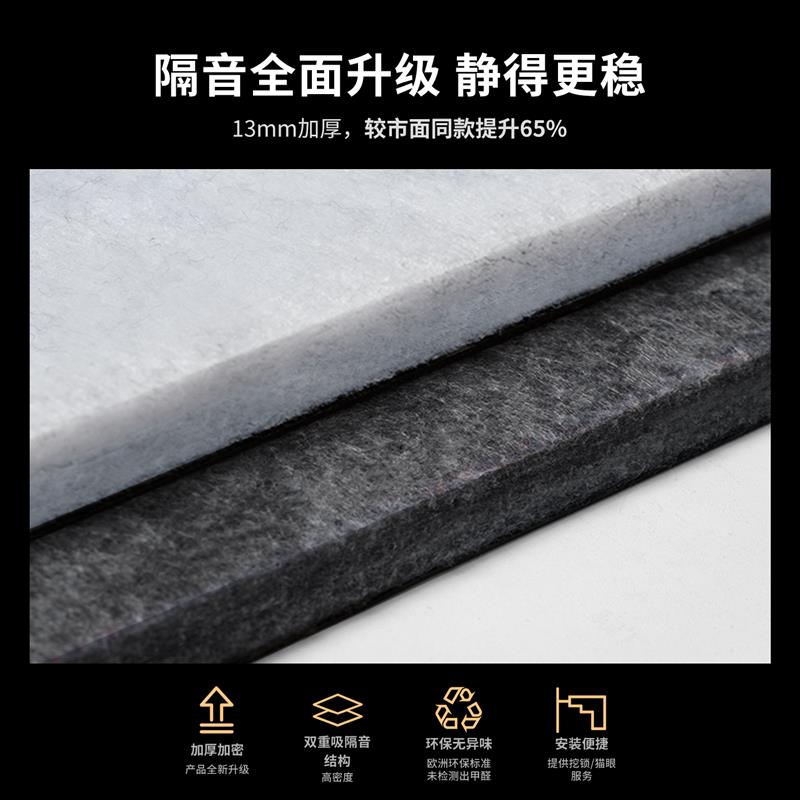 超强专业隔音门贴入户门卧室旧门改造家用隔音棉加厚隔音板吸音棉
