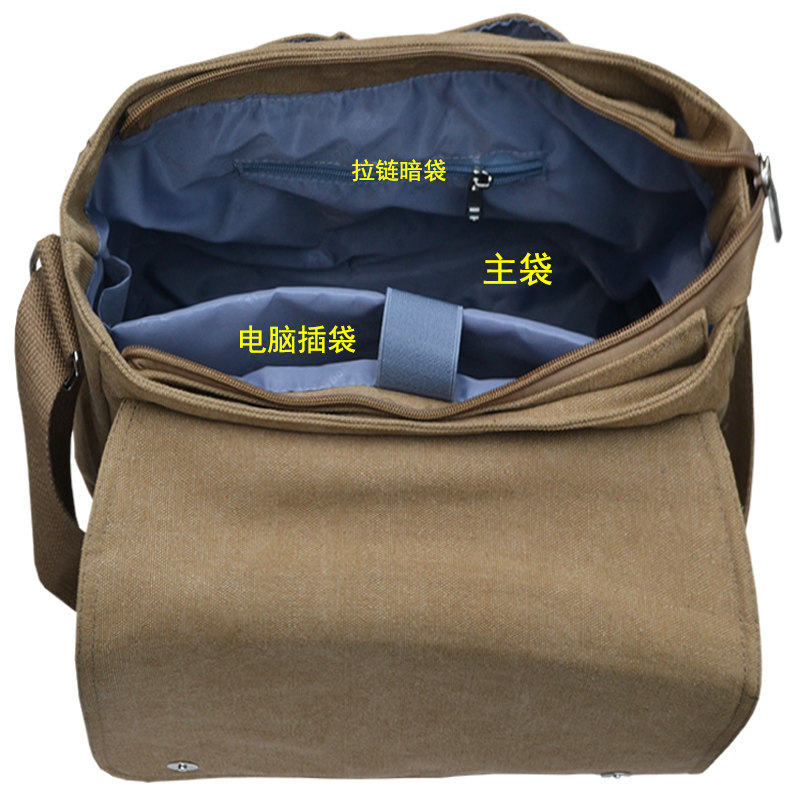 工具包男帆布耐磨多功能电工维修单肩包安装电脑加厚工作背包印字