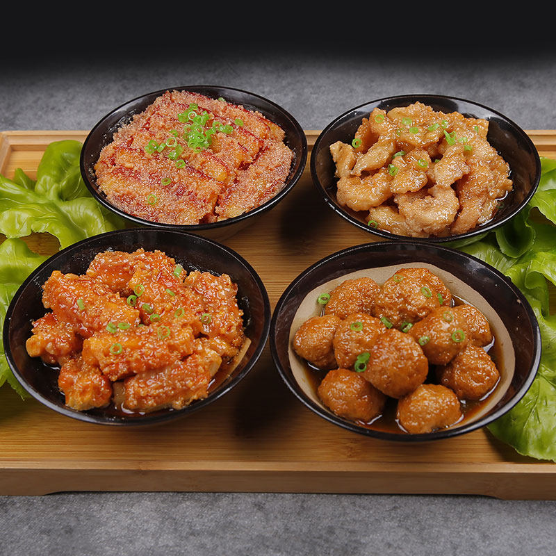 仿真菜品模型小吃蒸碗小酥肉样品道具假菜扣碗模具关中八大碗美食