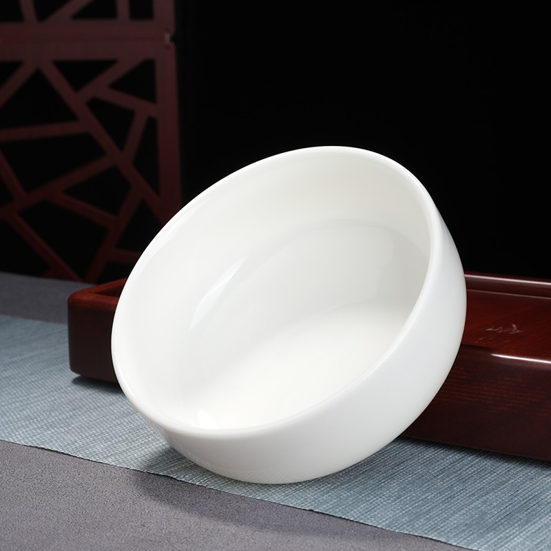 中大号玉瓷茶洗笔洗水洗家用白瓷茶道杯洗功夫茶具配件陶瓷茶碗洗