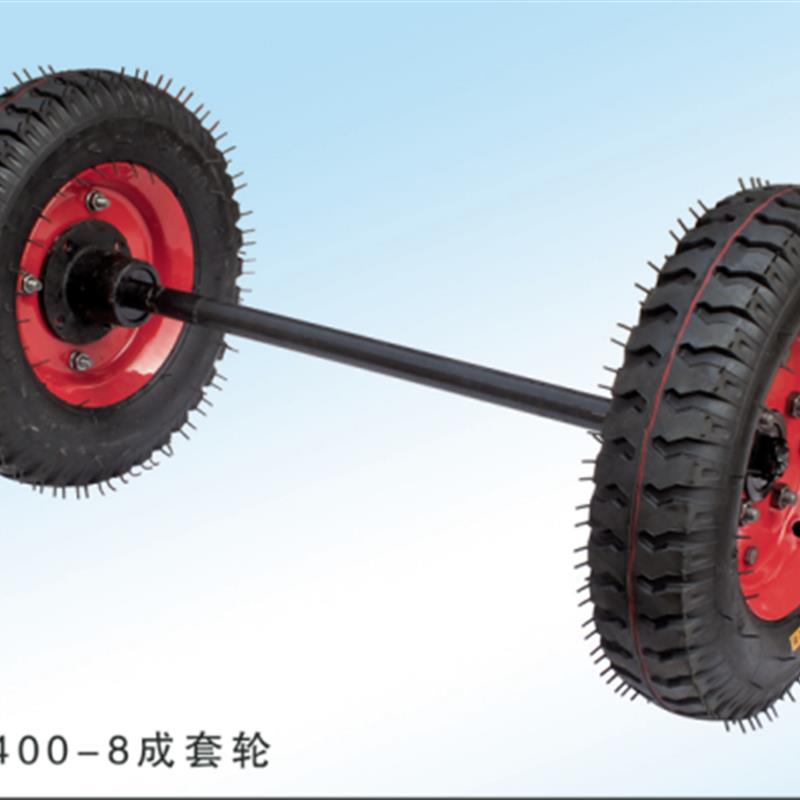 400-8载重橡胶充气轮胎电动小平板拖车轮农机配套橡胶轮子