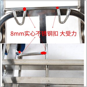 包邮四轮万向不锈钢折叠行李车大购物车手推车搬运车拉货车载重王