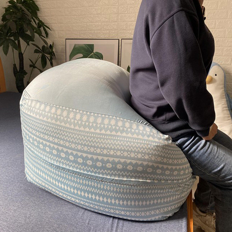 日式懒人豆袋沙发套冷感外套榻榻米粒子罩替换全包豆沙袋布套凉感