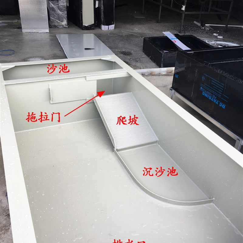 大型特大号龟箱龟池阳台家用乌龟缸养龟箱塑料带排水造景大龟养殖