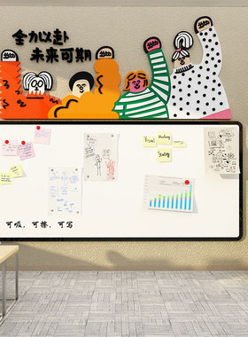 公告栏展示板公司企业办公室文化墙贴磁吸宣传通知公示栏员工风采