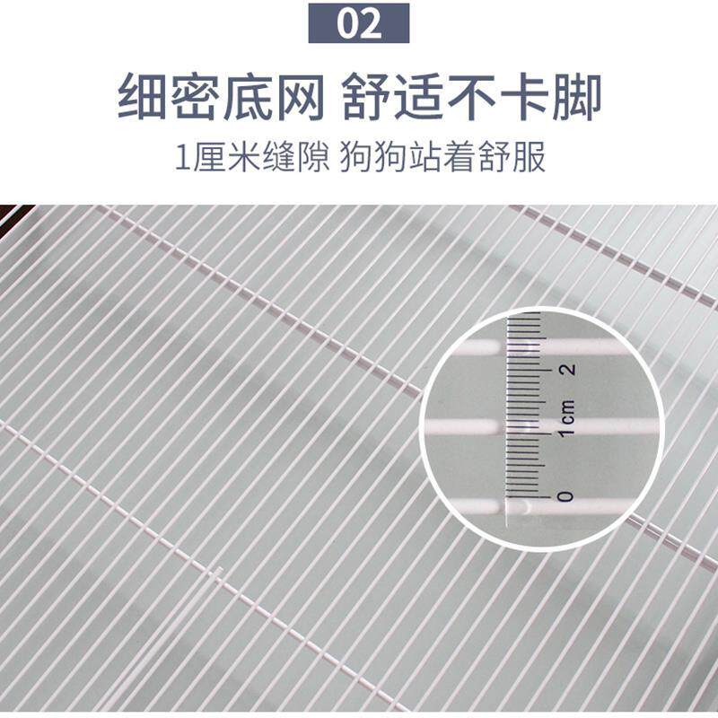 乐佳室内小型犬粉白摺叠围栏大空间带厕所托盘柯基博美泰迪狗窝笼