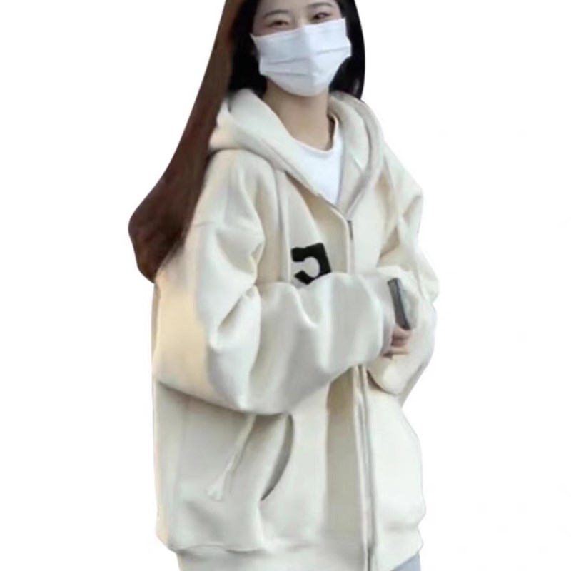 孕妇装秋冬季2024新款加绒套装韩版连帽卫衣女外套上衣宽松两件套