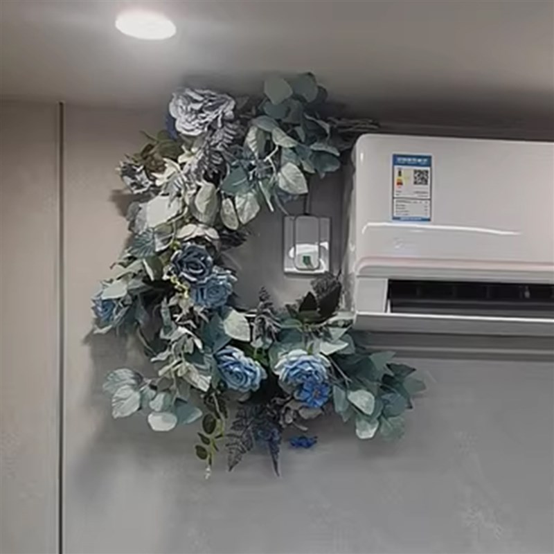 空调管道装饰花藤彷真花艺遮丑壁挂缠绕手编植物藤条藤蔓假花挂饰