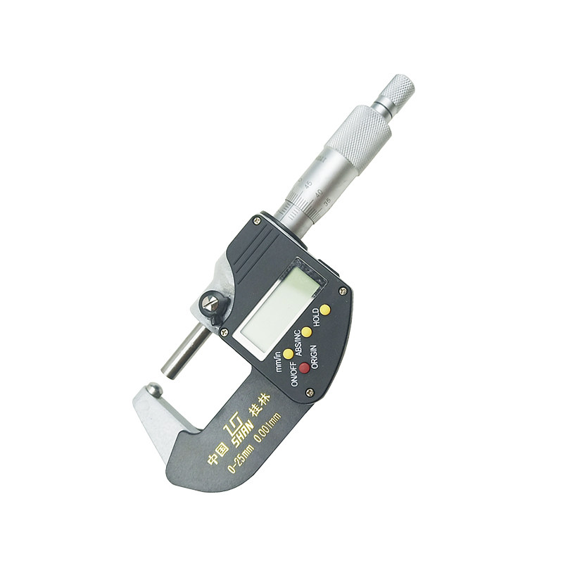 桂林量具球形电子千分尺0-25mm 数显壁厚千分尺 高精度0.001球头