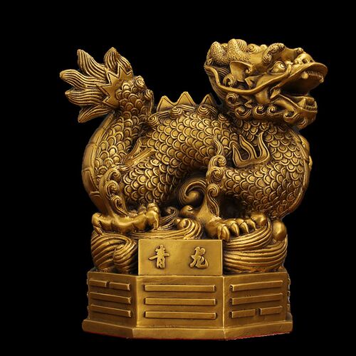 纯铜四大神兽摆件青龙白虎朱雀玄武客厅家居装饰工艺品大号四方位