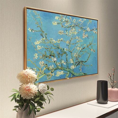 梵高麦田丰收星空世界名画电表箱装饰画定制遮挡强弱配电箱挂画