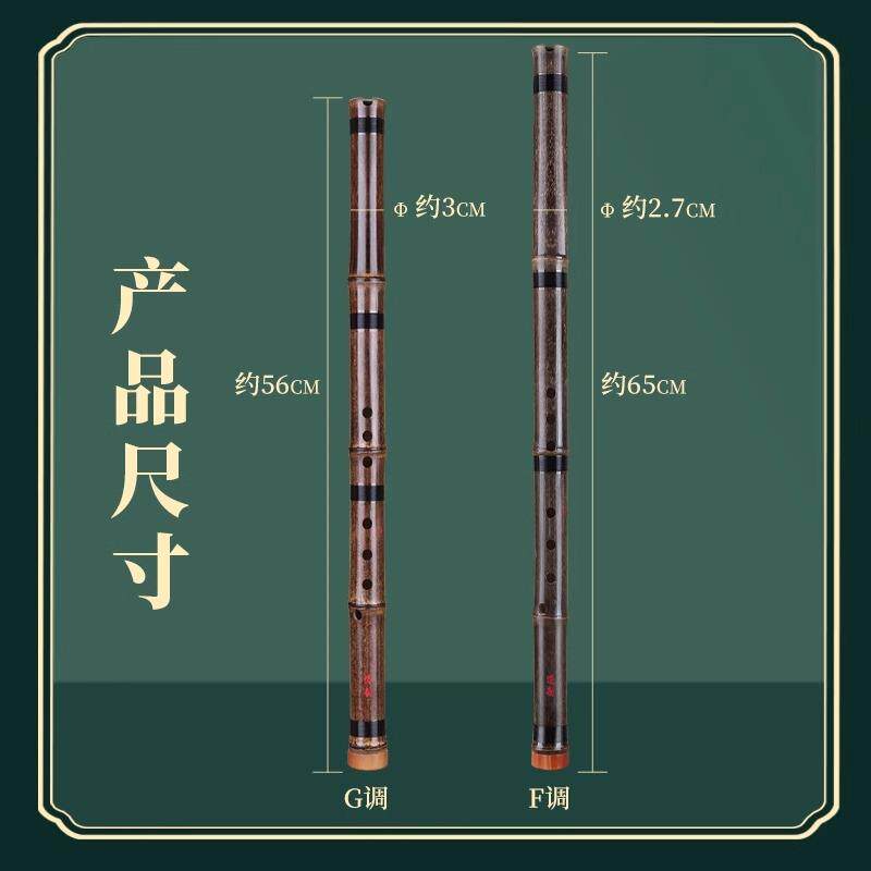 洞箫初学者入门高档乐器紫竹短箫八孔G调F调短萧笛子便携洞潇