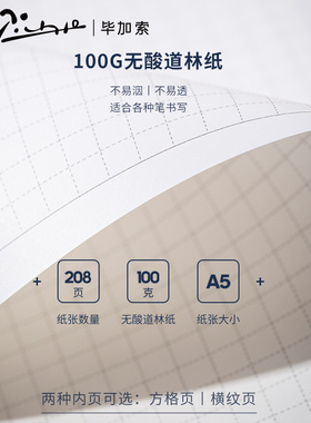 毕加索轻商务笔记本P504撞色办公记事本A5本子会议记录本实习日志