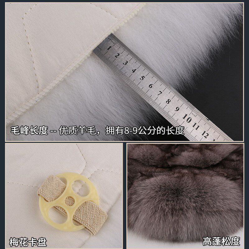 狐狸毛汽车坐垫冬季纯羊毛毛绒坐垫水貂毛皮草男女冬天保暖单座垫