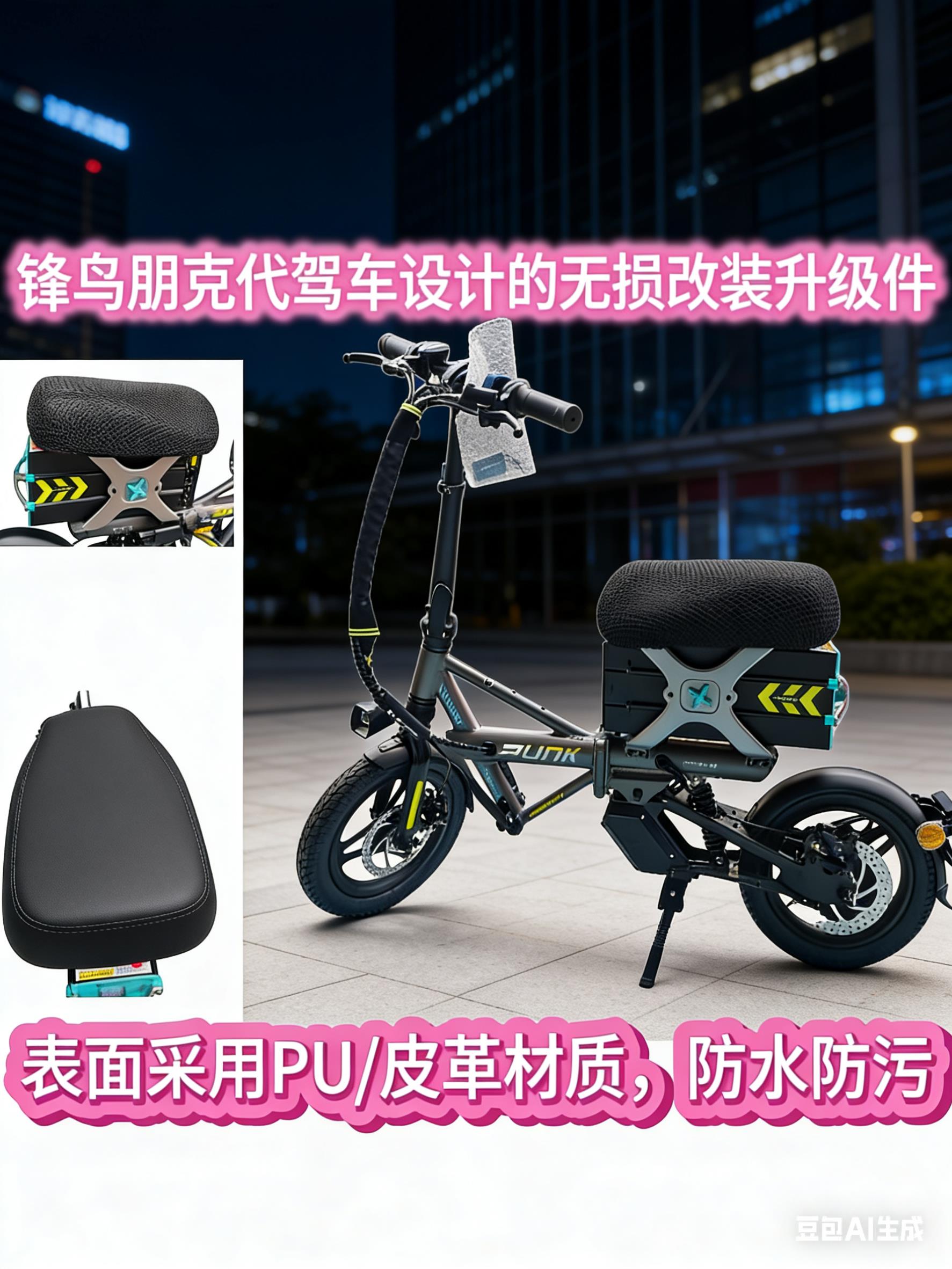 锋鸟朋克代驾车无损安装大座椅大沙发改装鞍座舒适柔软
