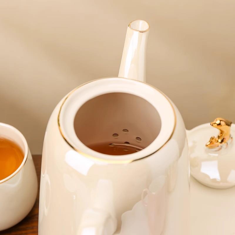 英国轻奢茶具套装家用客厅茶杯茶壶水具套装乔迁新居新婚礼物礼盒