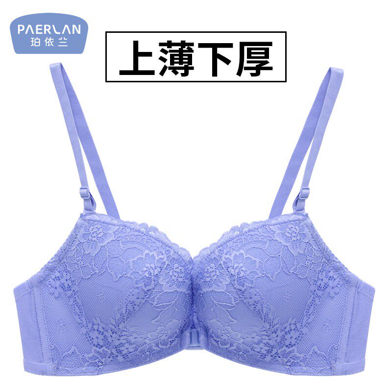前开扣无钢圈前扣小胸罩厚聚拢前排扣前搭扣前面带扣的内衣女文胸