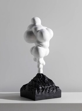 创意个性火山云雕塑样板间房子客厅橱柜高级感小众艺术装饰品摆件