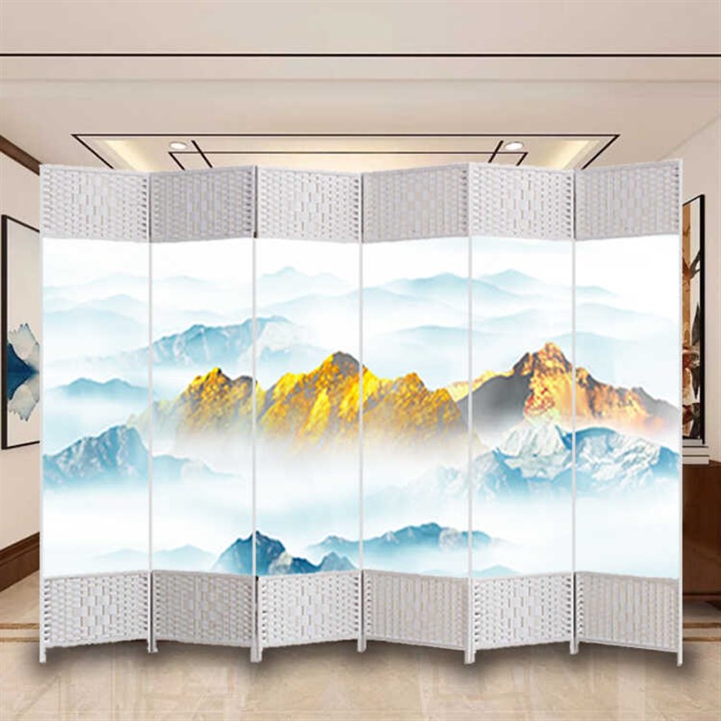 屏风隔断客厅折叠移动办公室入户门装饰饭店遮挡家用玄关墙2024新