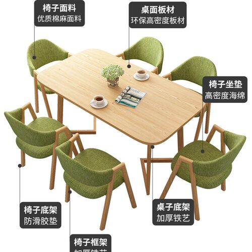 现代简约会议桌 6人会议桌椅组 开会用长方形桌 广东制钢木会议桌
