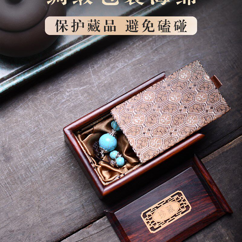 红木首饰盒 榫卯结构金银首饰玉器收藏盒 红酸枝木海绵内衬木盒子