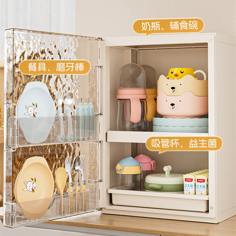 奶瓶收纳盒婴儿专用辅食工具收纳柜宝宝杯架食品级喂养餐具收纳箱