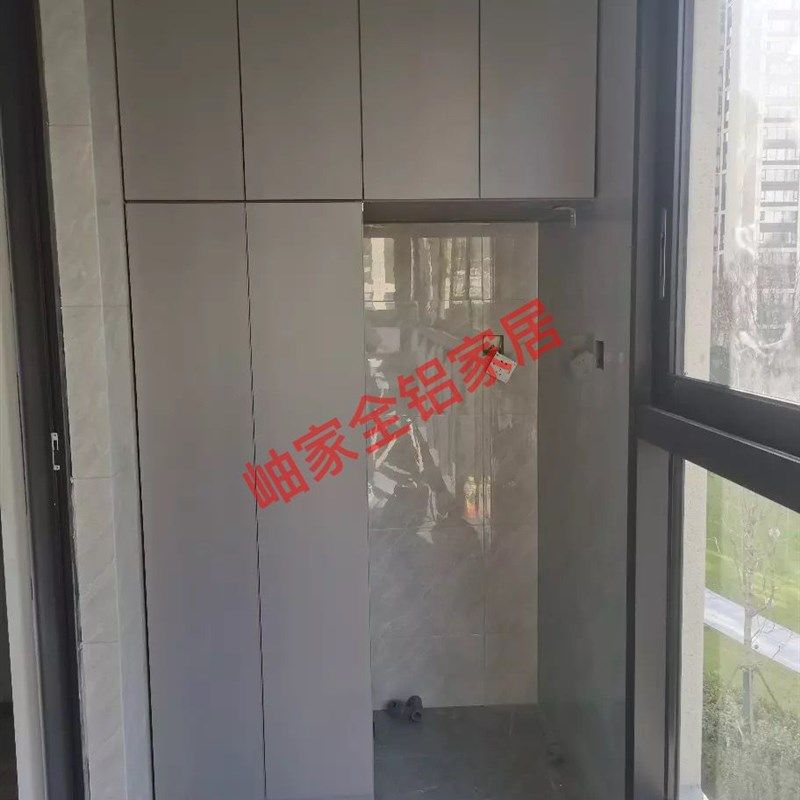 杭州\嘉兴\绍兴定制阳台柜洗衣柜组合柜蜂窝铝太空铝免费测量安装