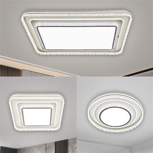 2025新款客厅灯卧室LED吸顶灯轻奢水晶灯语音调光高端大气广东灯