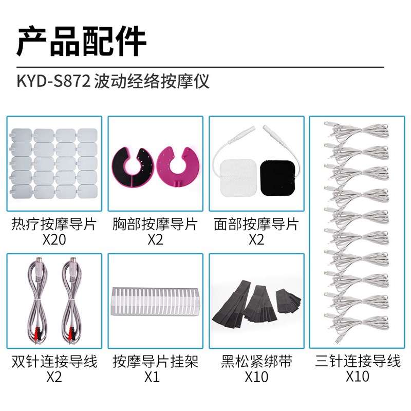 美容院发热微电流经络贴片穴位减肥仪疏通经络产后腹直肌胸部按摩