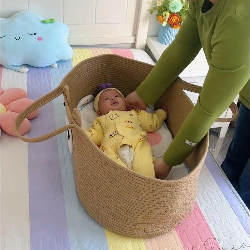 婴儿专用提篮外出便携式安全宝宝手提篮折叠新生儿睡篮车载可平躺