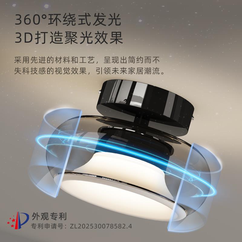 过道灯走廊灯2025新款意式极简高级感阳台氛围灯入户玄关吸顶灯